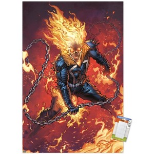 Trends International Marvel Ghost Rider - Flaming Chain Unframed Wall Poster Prints - 1 of 4