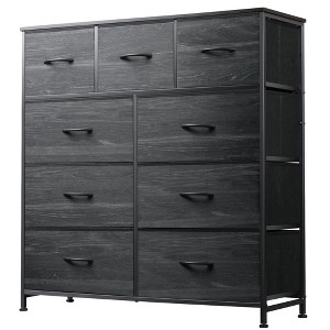 GALAXHERO Dresser 9-Drawer Fabric Storage Tower Chest for Bedroom, Hallway, Closet with Fabric Bins, Steel Frame, Wood Top, Easy Pull Handle - 1 of 4