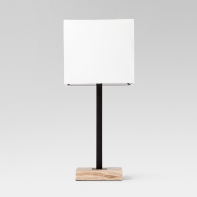 square wood lamp base