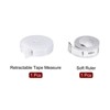 Unique Bargains Retractable Fiberglass ABS Plastic Body Cloth Sewing Soft Tape Measure 2 Pcs - 3 of 4