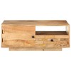 vidaXL Coffee Table in Solid Mango Wood, Rectangular, Brown, Farmhouse Style, Handmade, Wooden Coffee Table, Unique Wood Grain - 3 of 4