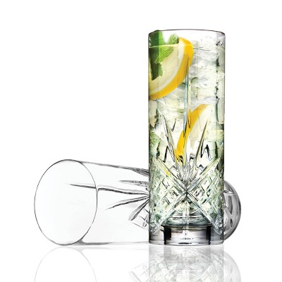 Dublin Crystal 12oz Highball Glass Set of 4