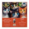Sunsout Six Cats the Cat Lady Fantasy 550 pc Jigsaw Puzzle 71304 - 3 of 4