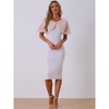 Allegra K Women's Party Elegant Faux Fur Full-Lined Wrap Shrug - 3 of 4