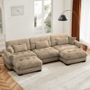 Christopher Knight Home Clare Modular Oversized Button Tufted Velvet Sectional Sofa with Movable Ottomans - 2 of 4