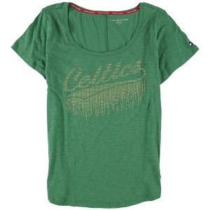 Tommy Hilfiger Womens Boston Celtics Graphic T-Shirt, Green, Small - 1 of 2