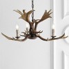 JONATHAN Y Speller Adjustable Resin Antler 3-Light LED Chandelier - image 4 of 4