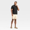 Men's 7" Linen Pull-On Shorts - Goodfellow & Co™ Beige - 3 of 3