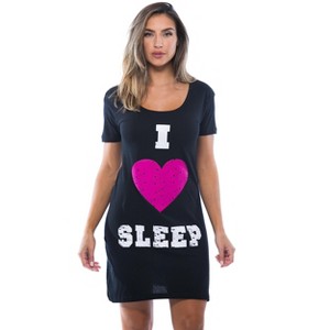 Just Love Sleep Dress for Women - Sleeping Dorm Shirt - Ladies Nightshirt - Nightgown Sleepwear - 1 of 3