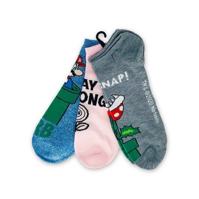 Nintendo Super Mario No Show Sock - Memes 3pk