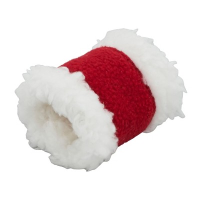 Saro Lifestyle Cheerful Holiday Santa Claus Napkin Ring (Set of 4), Red