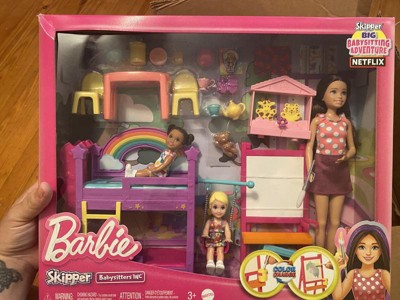 Barbie Skipper Babysitters Inc. Ultimate Daycare Playset With 3 Dolls,  Furniture & 15+ Accessories : Target