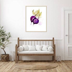 Amanti Art Veggie Sketch Beets by Marcy Chapman Wood Framed Wall Art Print - 1 of 4