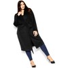 Women's Plus Size Amelia Coat - black | CITY CHIC - image 3 of 4