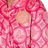 Wicked Women's Bathrobe Glinda the Good Witch Ruffle Self Tie Hooded Robe Pink - 4 of 4