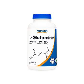 Nutricost L-Glutamine Capsules (800 MG) (180 Capsules)