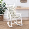 Ellis Vintage Stylish Medium Scale Printed Vine Pattern Ties to Secure Rocker Set 18"x24" Azure - 2 of 4