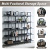 Runesay 5 Tier Bookcase Home Office Open Bookshelf, Vintage Industrial Style Shelf with Metal Frame - 3 of 4