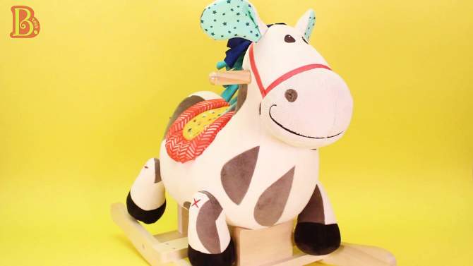 B. toys - Rocking Horse - Rodeo Rocker - Spotty, 2 of 14, play video