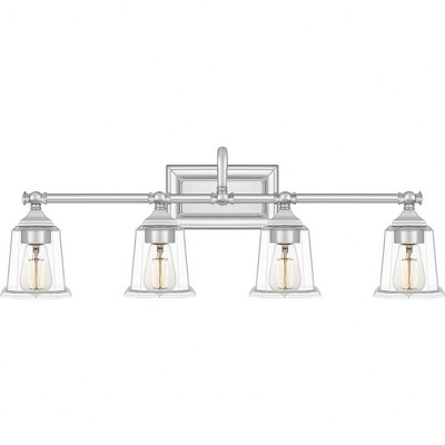 Quoizel Lighting Nicholas 4 - Light Vanity in  Polished Chrome