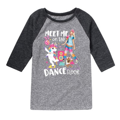 JoJo Siwa Meet Me On The Dance Floor  - Athletic Heather/Heather Black - 5T