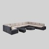 Santa Cruz 12pc Wicker Sofa Set with Cushions - Christopher Knight Home - 2 of 4