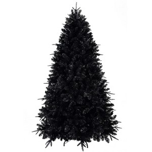 Gulches Black PreLit LED Full Artificial Christmas Tree with White Lights - 1 of 4