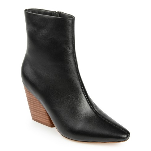 Journee Signature Extra Wide Calf Women's Genuine Leather Tru Comfort Foam™  Pryse Boot Black 6.5 : Target