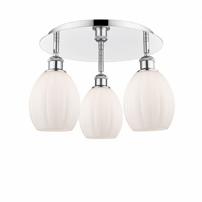 Eaton - 3 Light Flush Mount In Industrial Style-10.5 Inches Tall and 17.25 Inches Wide