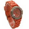Olivia Pratt Every Day Thin Band Silicone and Rhinestones Colorful Women Watch - 3 of 3