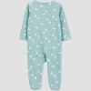 Carter's Just One You® Baby Bunny Footed Pajama - Blue - image 2 of 4