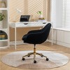 Office Chair Modern Mesh with Adjustable Height, Gold Metal Base for Home Office or Study -3irtyhousy - 3 of 4