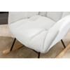 CAVINAS Rocking Chair Accent Chair Mid Century Modern Glider Rocking Chair with Padded Seat - 4 of 4