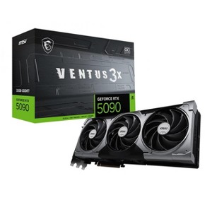 MSI GeForce RTX 5090 32GB VENTUS 3X OC Graphic Card - 32 GB GDDR7 512-Bit - NVIDIA Blackwell Architecture - 2437 MHz Boost Clock - 1 of 4