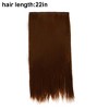 Unique Bargains Women's Straight Long Hair Hair Extensions High Temperature Fiber Brown 1 Pc - 3 of 3