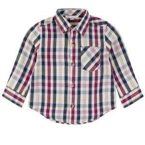 RuggedButts Baby Boys Long Sleeve Button Down Shirt - 1 of 4