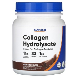 Nutricost Collagen Hydrolysate, Milk Chocolate, 16.2 oz (454 g) - 1 of 2