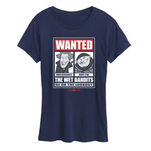Women's - Home Alone - Wanted Wet Bandits-Women's Short Sleeve Graphic T-Shirt Short Sleeve Graphic T-Shirt - 1 of 4