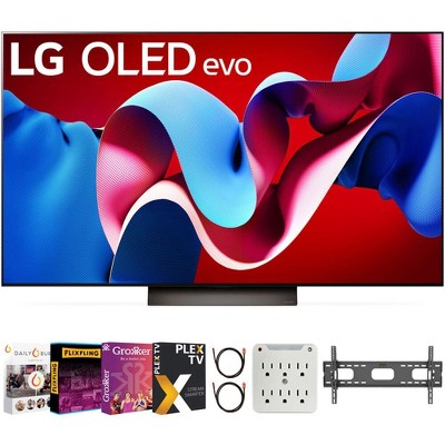 LG 65" OLED evo C4 Series Smart TV 4K Processor (2024) with Movies Streaming Pack