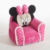 Disney Minnie Mouse Figural Bean Bag Kids' Chair Pink - 2 of 4