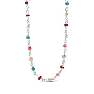 SHINE by Sterling Forever Multicolor Beaded Station Face Mask Lanyard - 1 of 3
