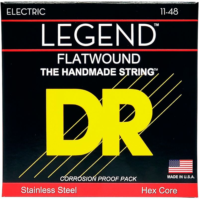 DR Strings Legend Extra Life Flatwound Electric Guitar Strings, 1 of 4