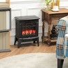 SEVOBAL Fireplace Insert Heater Mantel 3D Flame Fireplace Stove Bottom Air Outlet Fire Place Panoramic Fire Place Heater, Black, 15.9"*11.8"*17.7" - 2 of 4