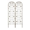 VisioGear Arbors and Trellises, 2 Pack Garden Trellis for Climbing Plants Outdoor Flower Support, Brown, 86.7"*40"*0.15" - 3 of 4