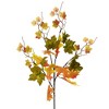 Northlight Lighted Maple Leaves Fall Harvest Spray - 30" - Warm White - 3 of 4