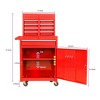 NicBex Detachable 5-Drawer Rolling Tool Chest Mobile Tool Cart with Cabinet and Adjustable Shelf for Garage - 2 of 4