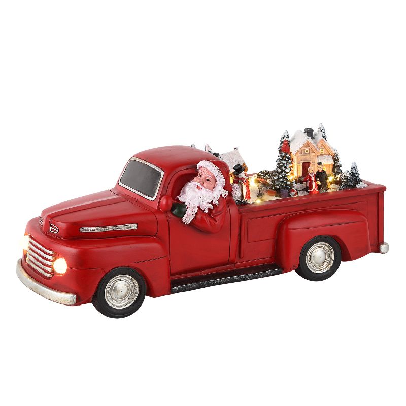 Mr. Christmas Animated Red Truck with Santa Animated Musical Christmas Decoration - 14", 1 of 5