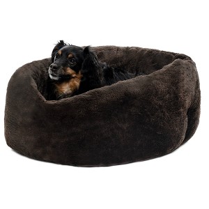 FurHaven Luxury Faux Fur Warming Hi-Lo Cuddler Bed - 1 of 3