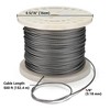 Yescom 500-ft 1/8" T316 Stainless Steel Cable 7x7 Wire Rope for Deck Railing - 2 of 4