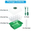 Unique Bargains Breathable Light-Transmissive Corrosion-Resistant Adjustable Humidity Domes Seeding Tray 5 Packs - 3 of 4